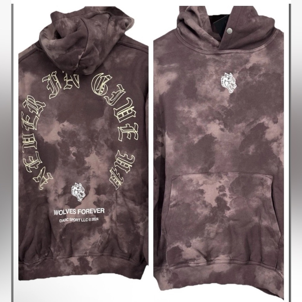 DARC SPORT X WOLVES CLUB Pierce Mauve Ghost Hoodie Sz S 151/1000